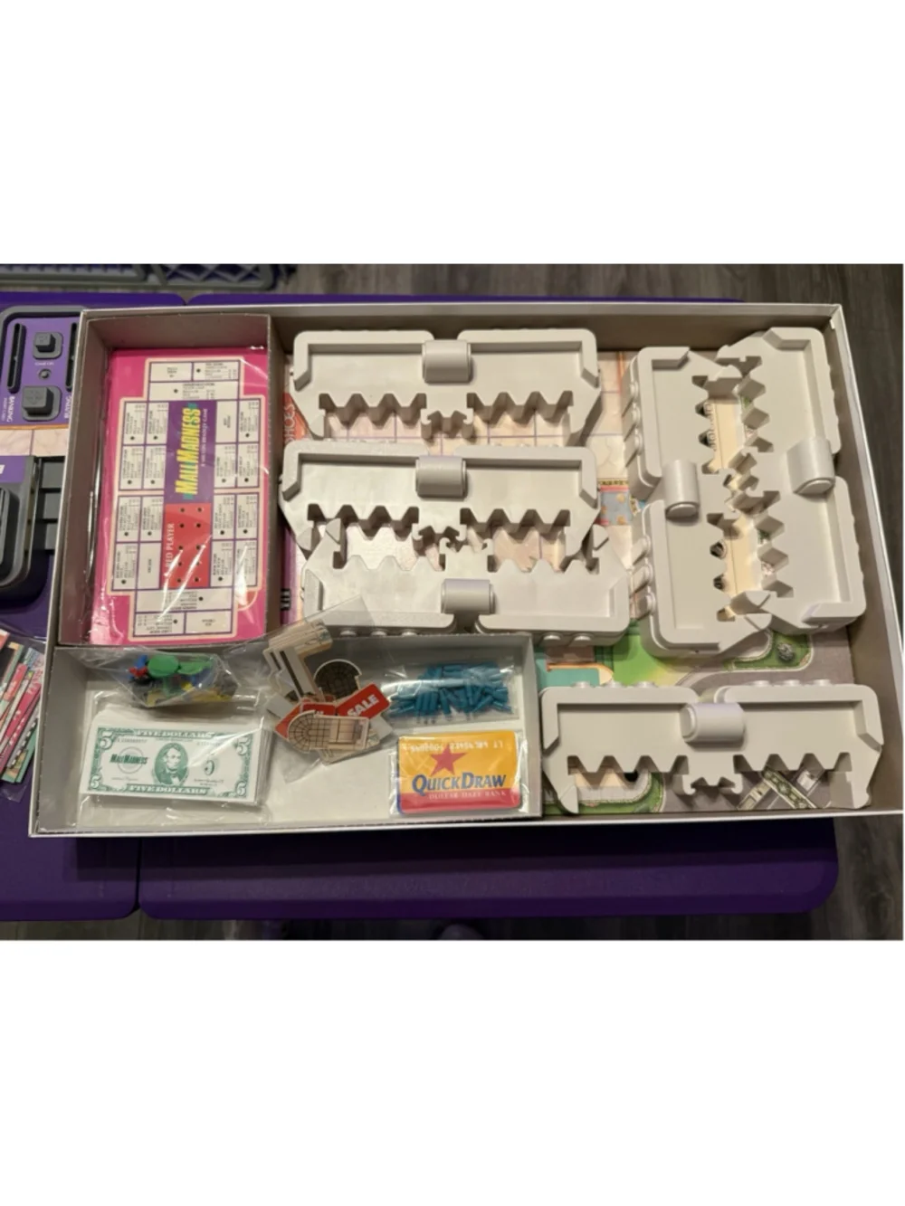 Mall Madness 1996 Board Game Milton Bradley (missing 1 Peg) Tested WORKS!!!!
